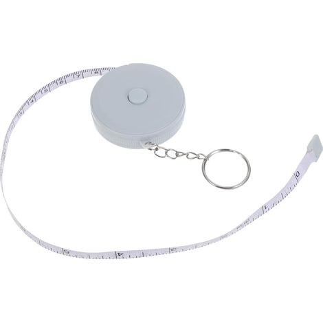 Mètre ruban Beaupretty Mini 2 m avec porte-clés bleu, règle (1/5)