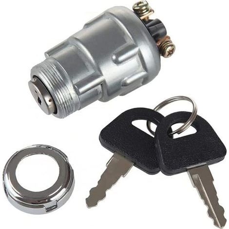 Lot de 3 interrupteur d'allumage 3 bornes avec 2 clés, compatible avec voitures, motos, tracteurs et quads, usage universel (1/4)