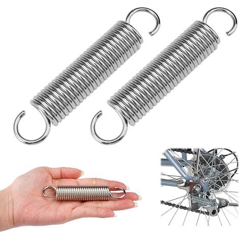 Pieces Tension Spring, Maximum Tension Force 12.8KG, 2.5x18x100mm Spiral Tension Spring, Tension Springs with Hooks, Stainless Steel Springs, For Trampolines (1/5)