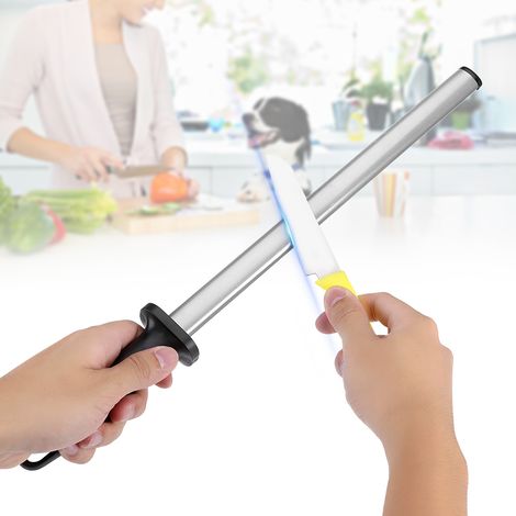 Affûteur de couteaux de cuisine portable 600 12 pouces avec manche en plastique (1/5)