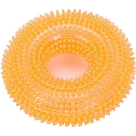Ce jouet pour chien en forme de donut qui couine est durable, possède un son intégré, convient aux chiens qui aiment mâcher et constitue également un jouet interactif anti-stress adapté aux chiens de (1/4)