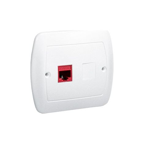 Presa singola RJ45 per computer af51/11 Cavo bianco (1/4)