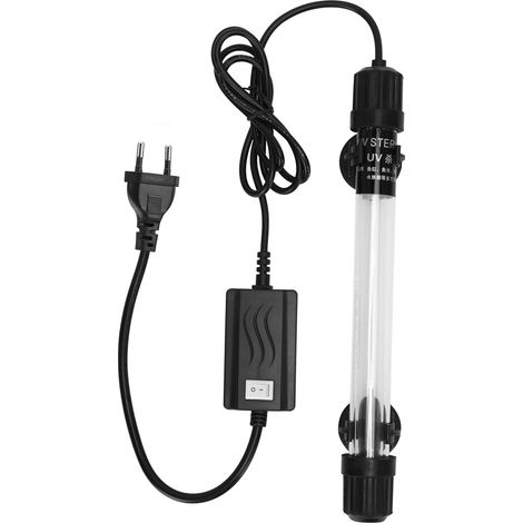 1 Lampe de stérilisation UV, tube en verre quartz, submersible, pour aquarium, prise EU 220-240V(Troisième trimestre : septembre) (1/5)