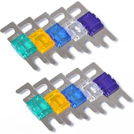 Mini fusible à fourche pour petite voiture 30/40/60/80/100A AFS pour mini fusible ANL (1/5)
