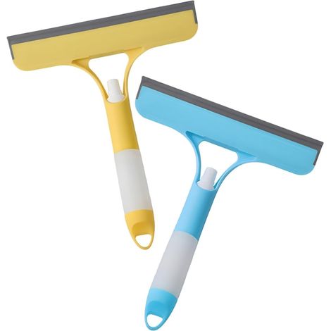 2 raclettes lave-vitres, pulvérisateur, pour verre et douche (1/5)