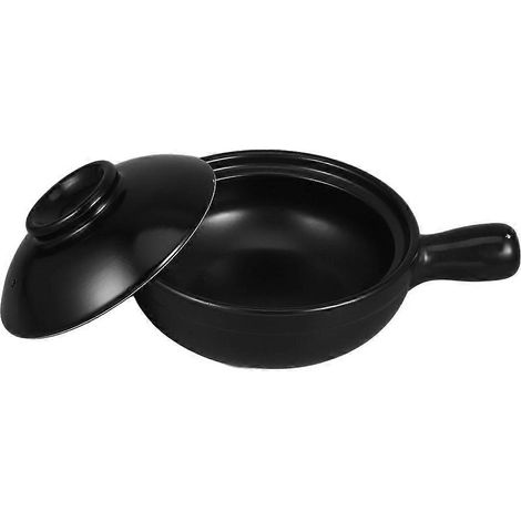 Cocotte en terre cuite avec couvercle : Donabe japonais, marmite à riz pour soupes et ragoûts - Poterie naturelle pour gaz - Indispensable en cuisine (1/5)