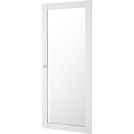 porta di complemento in vetro per libreria bianca, 39x95,7 cm