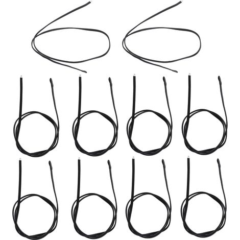 Lot de 10 sondes thermiques NTC en résine époxy PVC pour automobiles, 500 mm, 5 K, B3470 (1/5)