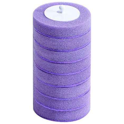 Lot de 24 brosses de rechange pour toilettes, comprenant des têtes de brosse en mousse pour un nettoyage en profondeur, accessoires de salle de bain. (1/2)