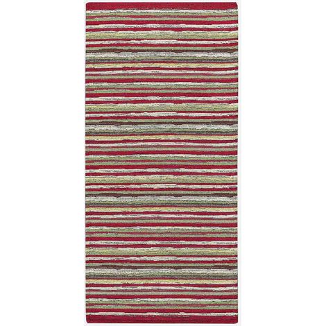 Tappeto passatoia cucina bagno lavabile antiscivolo Laos Red (1/2)
