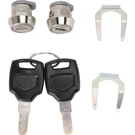 Cylindre de serrure et clés pour top case moto 25L, 32L, 36L, 40L, 45L, 50L, 55L, 60L, 65L, 80L, 85L et 100L - JXLGV (1/4)