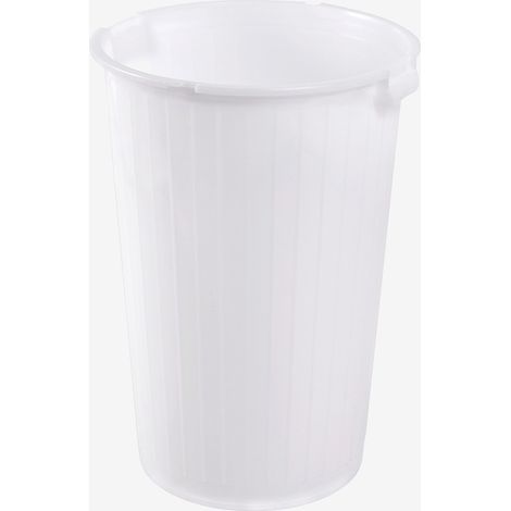 Poubelle ronde 35 L - blanc - Gilac