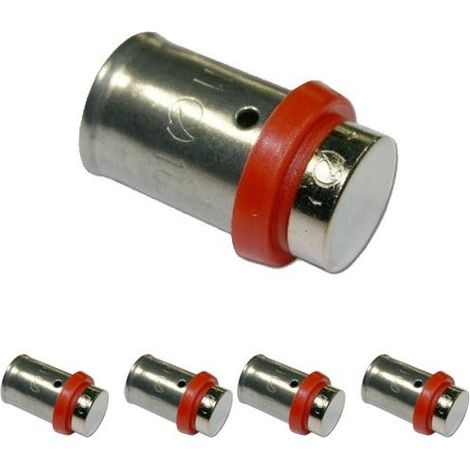 Lot de 5 Bouchon pour tube multicouche de 16 mm, à utiliser avec une machine à sertir