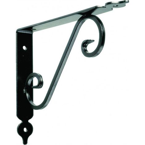 Mensole ornamentali brackets nere - mm.140x190x25