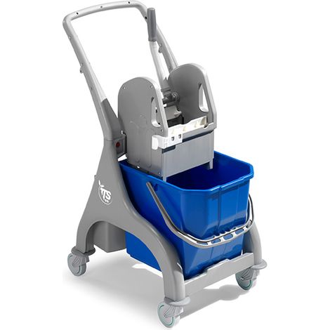 Carrello professionale per le pulizie Nick grigio 25 lt con manico a U