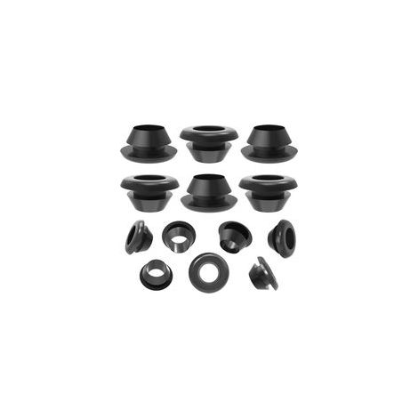 40 presse-étoupes en caoutchouc étanches pour câbles électriques, joint rond en caoutchouc pour la protection des fils et câbles, diamètre intérieur 5 mm, diamètre de montage 7 mm pour prises,