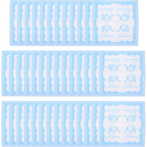 Serviettes de table pour baptême de garçon, papier décoratif pour déjeuner, thème éléphant