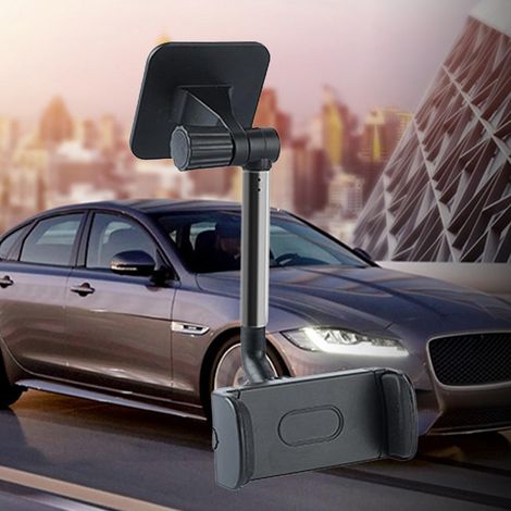 Support téléphone voiture rotatif 360° universel, support smartphone orientable, fixation robuste, compatible large, station d’accueil voiture. (1/5)