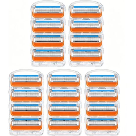 rasoir electriques hommes-Lot de 20 paquets de 5 lames de rechange pour rasoir Gillette Fusion ProGlide Power