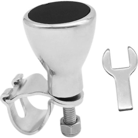 Pommeau de volant de bateau en aluminium avec clé, pommeau de manœuvre robuste (1/5)