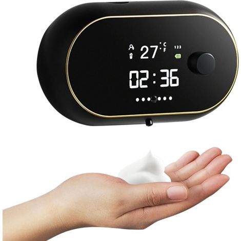 Automatischer, wandmontierter Seifenspender, wiederaufladbar per USB, mit integriertem Bewegungsmelder, intelligenter elektrischer Spender für Küche und Bad (1/5)