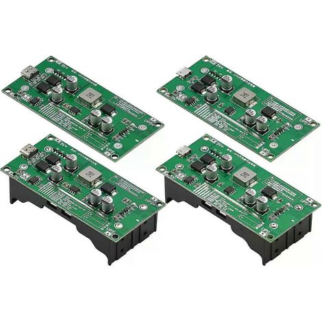 Typ-C 15W 3A 18650 Lithium-Akku-Ladegerätmodul DC-DC-Aufwärtswandler Schnelllade-USV-Netzteil / Konverter 5V 9V 12V (1/4)