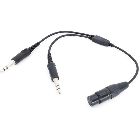Ce câble multifonctionnel pour casque d'aviation permet de connecter un casque d'aviation à des appareils XLR, assurant une transmission audio claire et stable. Il est également résistant et disponibl (1/5)