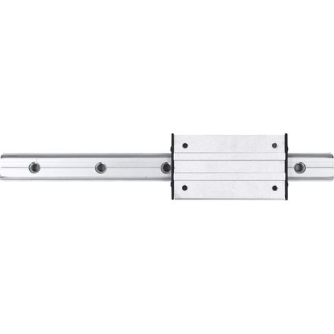 Rail linéaire à glissière double axe extérieur 300mm avec bloc coulissant, guide pour CNC en acier et alliage aluminium, 4 poulies, 4 trous (1/5)