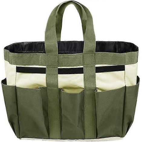 Sac à outils de jardinage portable Oxford, kit d'outils pour plantes, sac de rangement multipoches pour outils, sac de transport pour plantations d'intérieur et d'extérieur, maison, pelouse et jardin (1/5)