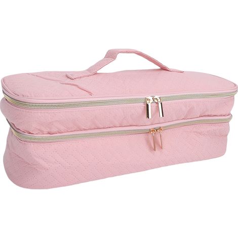 Étui Transport Sèche-Cheveux Voyage Double Couche Portable – Sac Rangement Brosse Outils Coiffure (1/5)