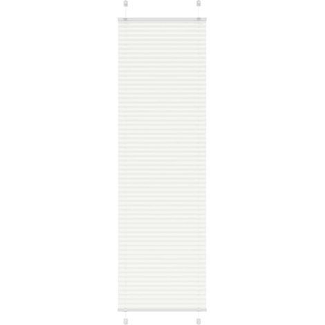Estor Plisado blanco 65x200 cm Tela Ancho 64,4 cm Poliéster vidaXL