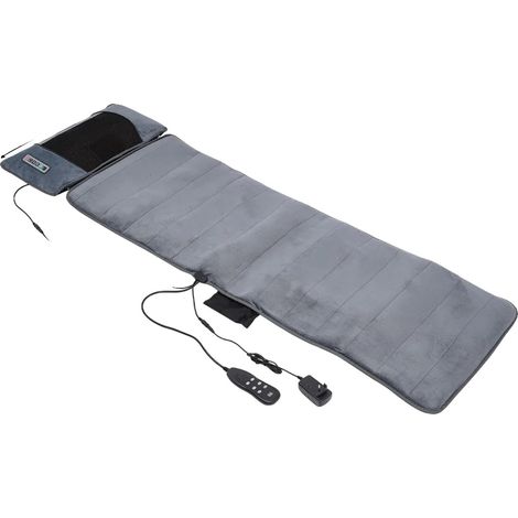 Tapis de massage, masseur vibrant pour tout le corps, fonction minuterie, GRIS (1/2)