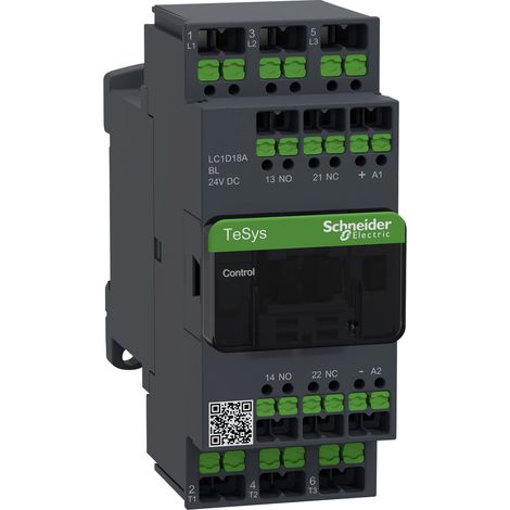 Schneider Electric SCHÜTZ 3P 18A 24VDC GL SNAPIN (LC1D18ABL) (1/2)