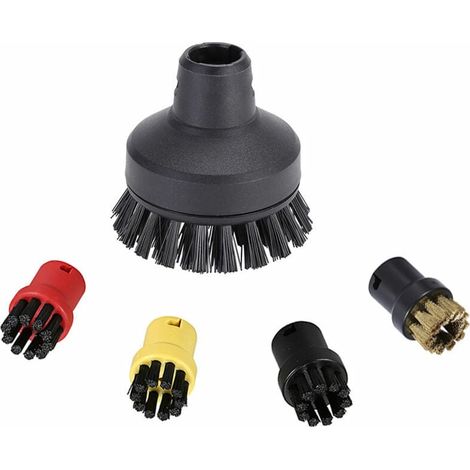 SHINING HOUSE Paquete de cepillos redondos para limpiadores a vapor, boquillas de limpieza para limpiadores a vapor, accesorios de repuesto, kit para SC1, SC2, SC3, SC4, SC5, SC7, CTK10 y CTK20: 1 cep (1/5)