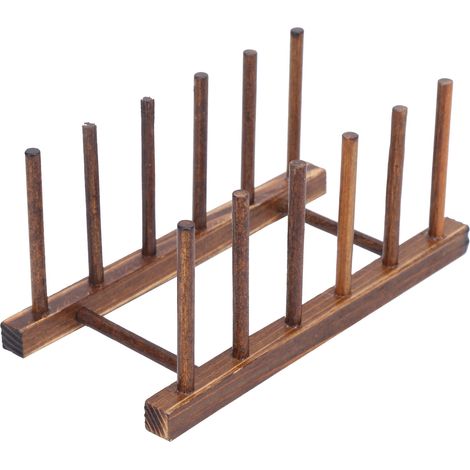 Égouttoir à vaisselle écologique, durable et pliable pour la cuisine, 6 colonnes à combustion de carbone (1/5)