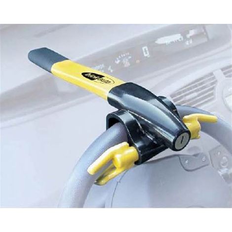Antivol volant avec bras articulé – Serrure de sécurité à clé réversible – Traitement anti-corrosion – Universel pour véhicules (1/5)