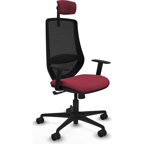 Silla de Oficina Piqueras y Crespo D036N2W Granate
