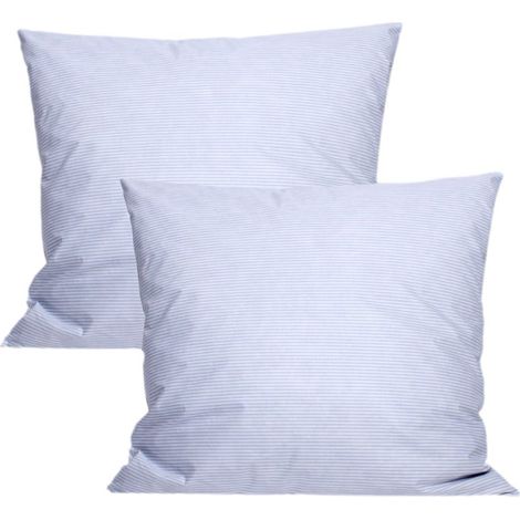 Lot de 2 oreillers plumes 65 x 65 cm "DODO" - Blanc -