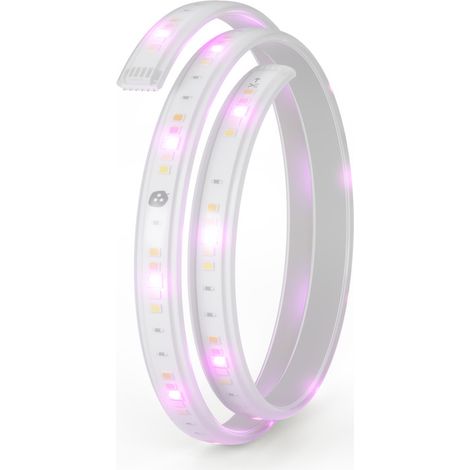 Nanoleaf Essentials Lightstrip Expansion, 1M LED Striscia RGBW Aggiuntivi - Luci Led 16M Colori Thread & Bluetooth, Funziona con Google Home Apple, Sincronia Musica e Monitor, Decorazioni Casa (1/5)
