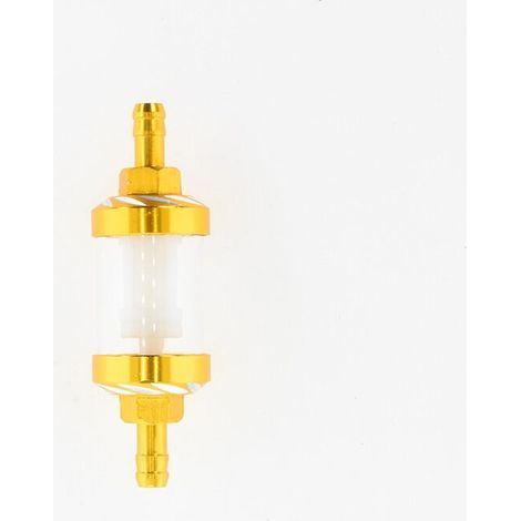 (Doré)Filtre à Essence Universel pour Moteur à PéTrole Brut en Verre Chromé, Essence 5/16 Pouces, 8 Mm,pour Motos (1/5)