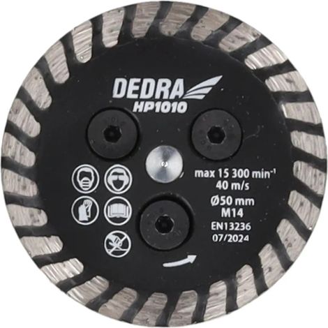 DISQUE DIAMANT POUR DÉCOUPE 50 MM M14 - DEDHP1010 (1/2)