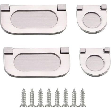 4 Pièces Poignées Invisibles Poignée Tiroir Poignée Encastrable Poignee Porte Cuisine Poignées Placard Tiroir Poignee Meuble Chambre Meubles Tirer Drawer Hardware,35/75mm (1/5)