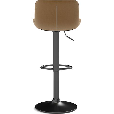 Chaises pivotantes Braun Bar Room Bar Stool,ensemble de 4 - Rembourrage en velours,hauteur réglable,fonction pivotante à 360°