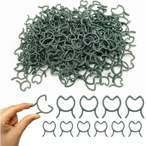 200 pinces à plantes, pinces de jardin, supports pour plantes grimpantes, anneaux de plantation, pinces de support pour tiges de tomates idéales (1/5)