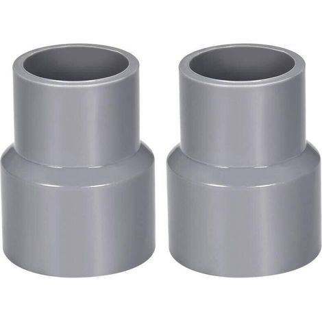 40mm X 32mm Réducteur Tuyau PVC Raccord Couplage Hub DWV Gris 2Pcs (1/4)