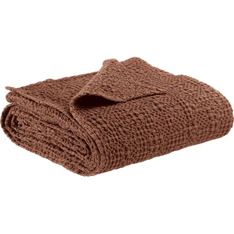 Copripiumino Vivaraise Tana - Cotone 100% - Colore Tabacco - Misura 180 x 260 cm