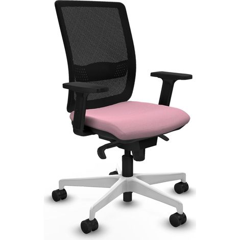 Silla de oficina piqueras y crespo Haches blanco malla negra reposabrazos ajustables (1/2)