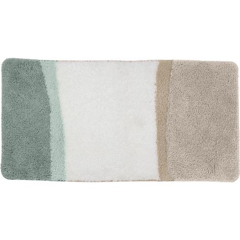 Tapis de bain déco tricolore 60x120cm (1/4)