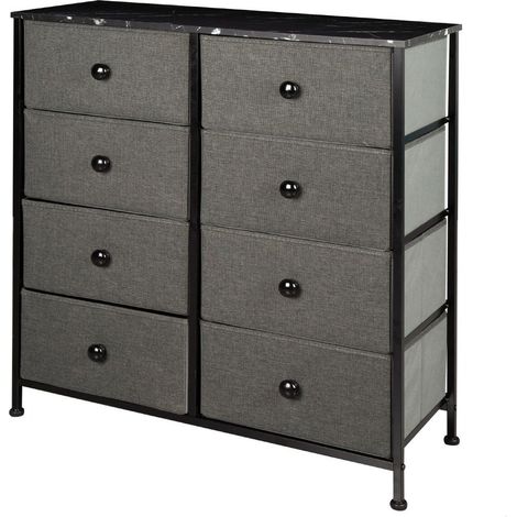 Cassettiera Max Home Grigio Marmo 80 x 81 x 30 cm (1/5)