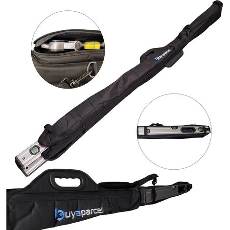 Black 1800mm Spirit Level Bag Storage for upto 6 Levels Bahco Stabila Ox Stanley